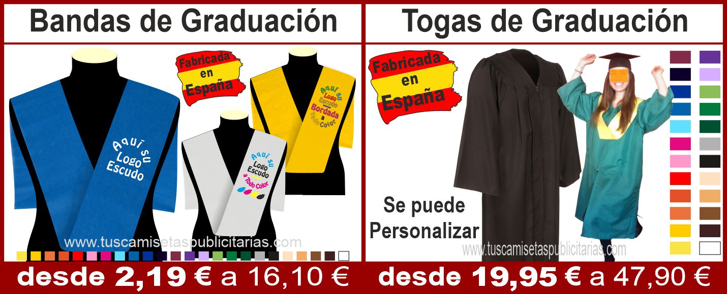 Becas o Bandas de Graduacion, Togas de Graduación
