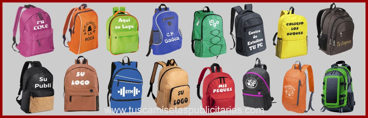 Mochilas Personalizadas, Mochilas para Colegios, Mochilas Publicitarias Baratas
