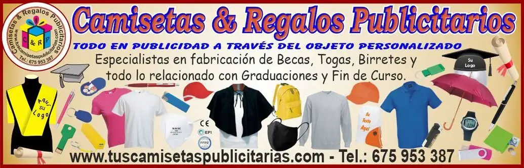 Camisetas y Regalos Publicitarios Personalizados, Textiles Personalizados