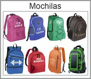 Mochilas Personalizadas, Mochilas Colegios, Mochilas Publicitarias