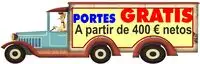 Portes Gratis a partir de 400 € de compra neta.