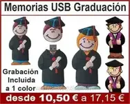 Memorias USB Graduacion, Pendrive Graduaciones,