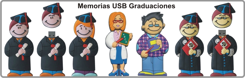 Memorias USB personaje Graduacion