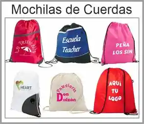 Mochilas bolsa con cuerdas Personalizadas Publicitarias Promocionales,