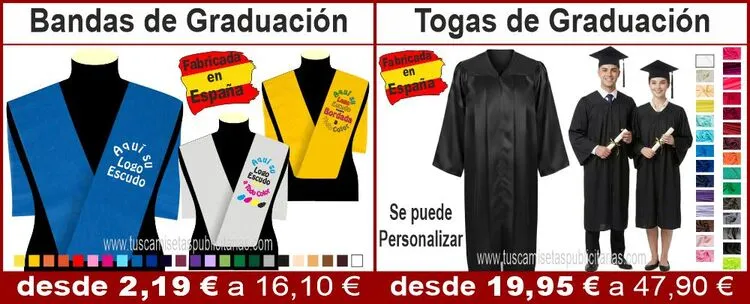 Becas o Bandas de Graduacion, Togas de Graduación