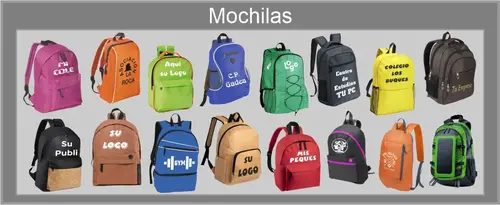 Mochilas Personalizadas, Mochilas Colegios, Mochilas Publicitarias