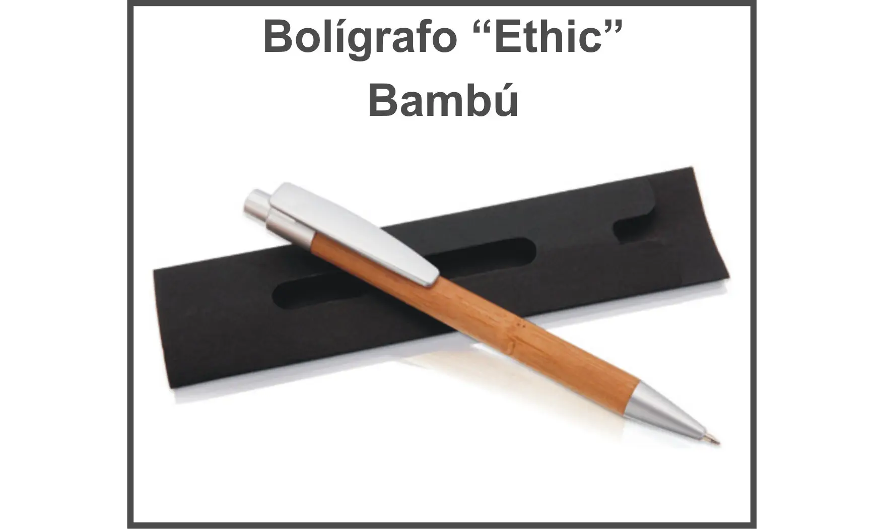 Boligrafo Publicitario Bambú