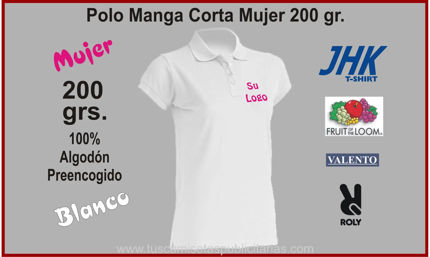 Polo Personalizado Mujer