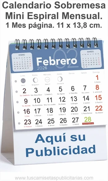 Calendario Sobremesa Publicitario Mini