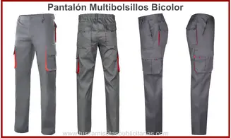 Pantalón Multibolsillos Contraste