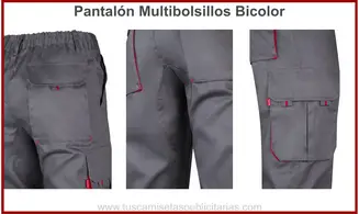 Pantalón Multibolsillos Contraste