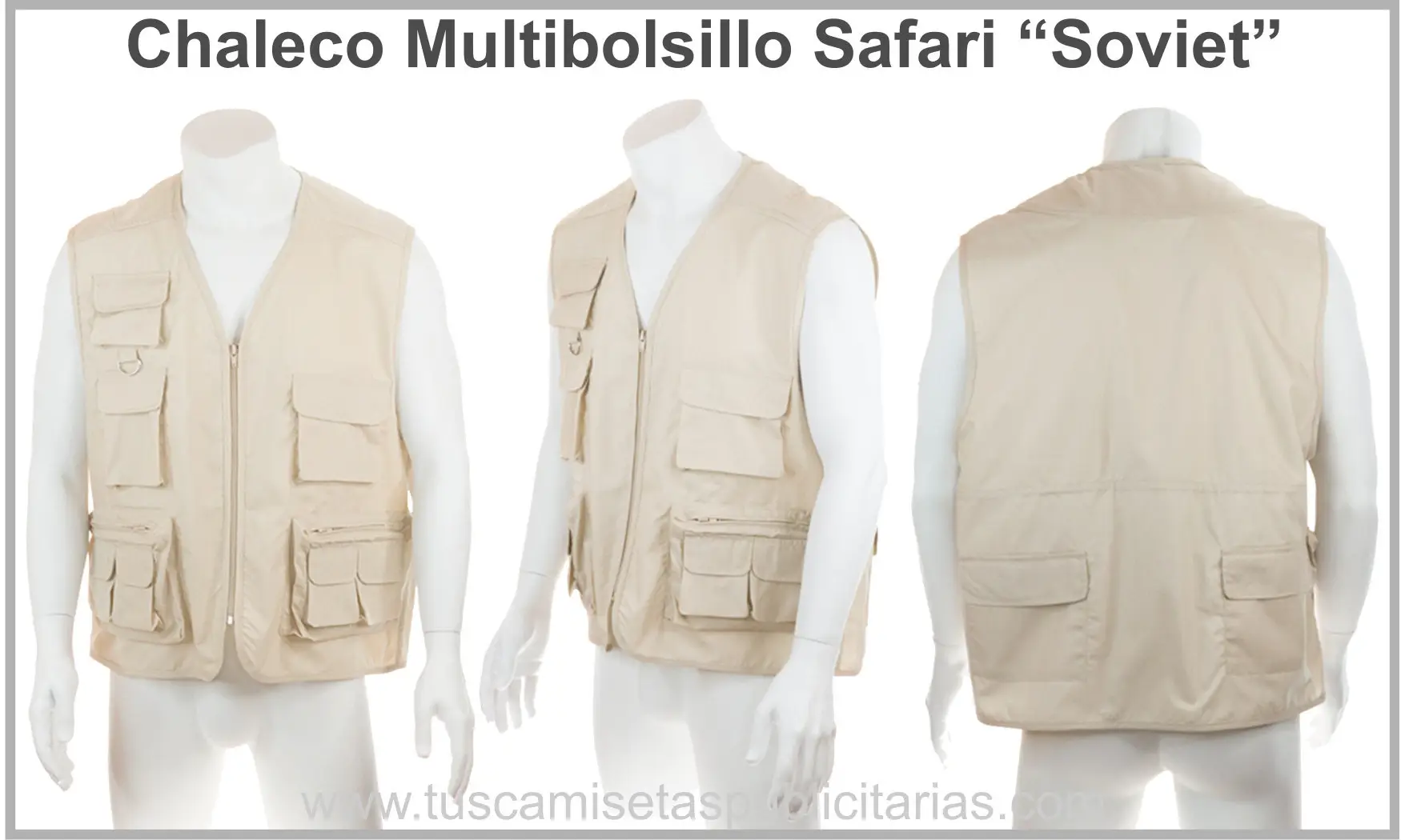 Chaleco Publicitario / Barato / Safari