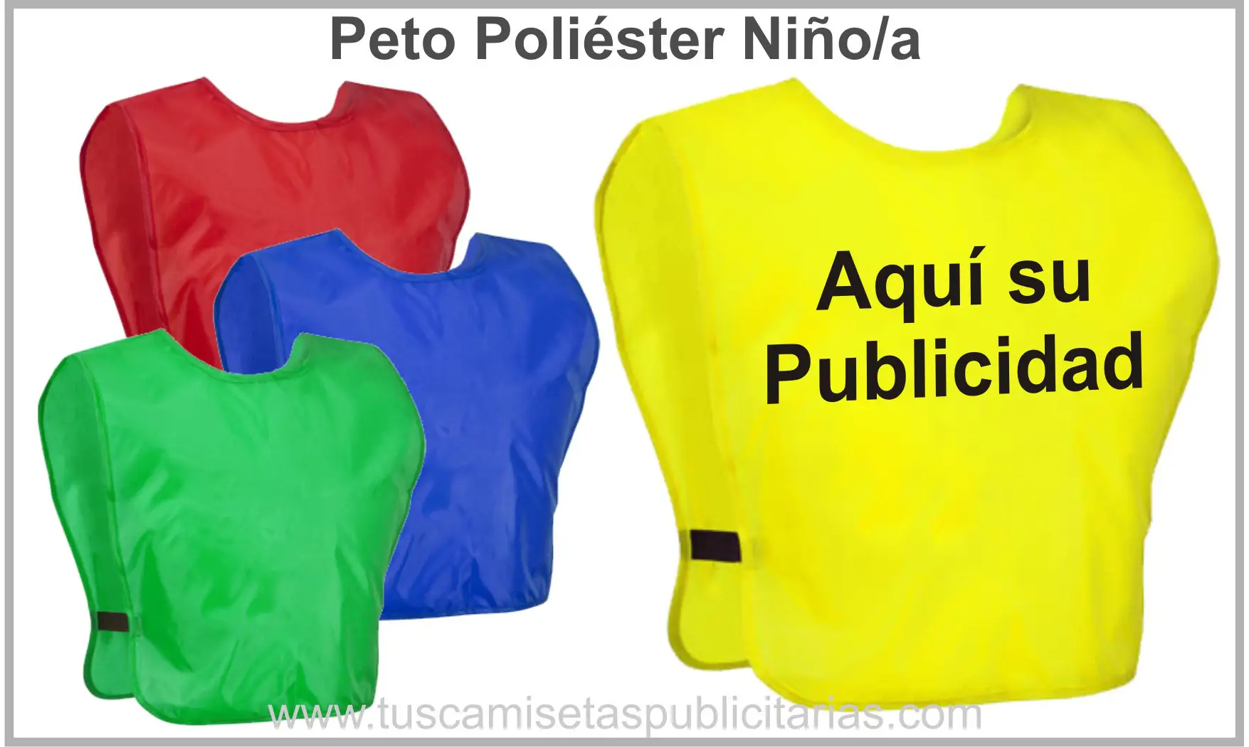 Petos Publicidad / Niño / Baratos