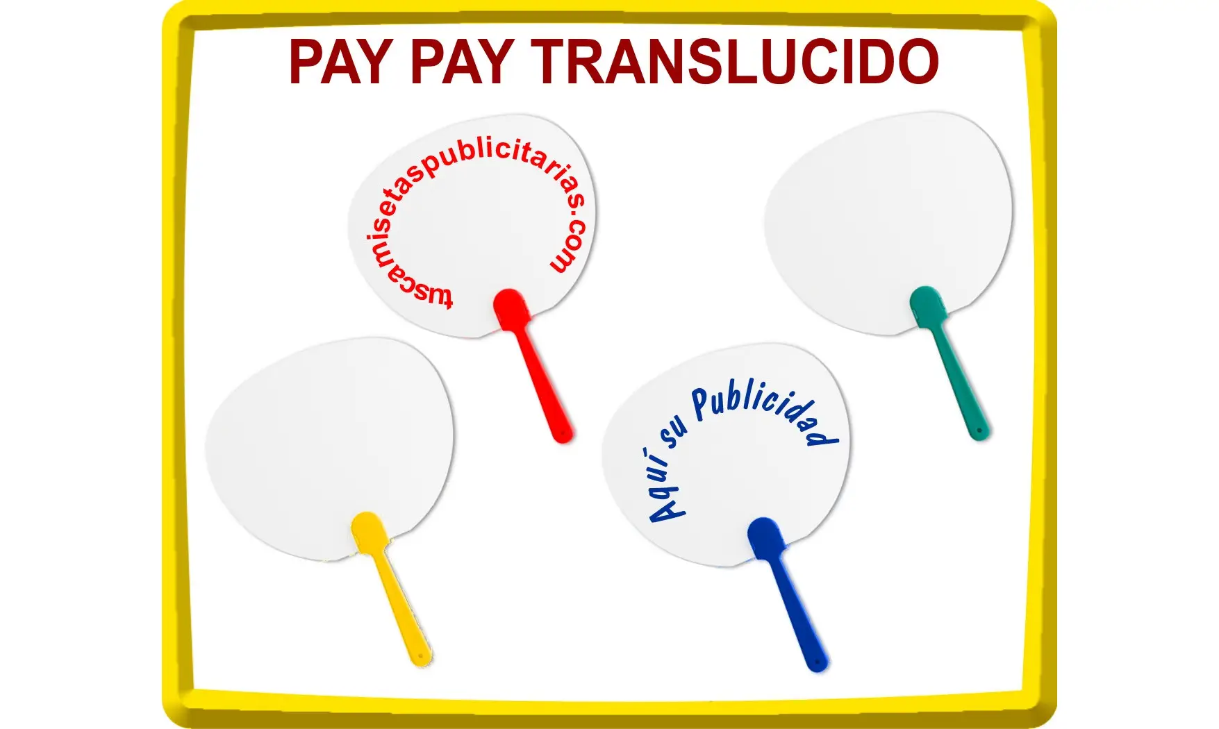Abanico Pay-Pay Publicitario