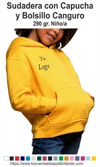 Sudaderas Publicitarias Niño Capucha