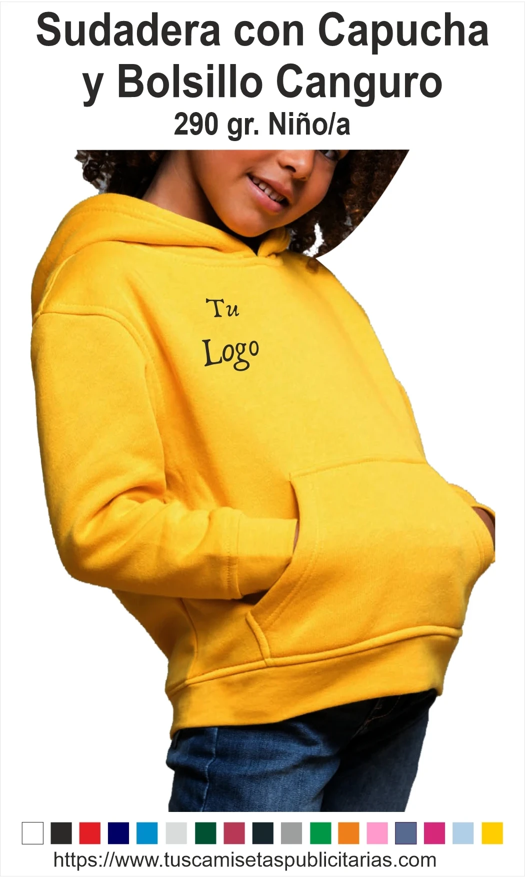 Sudaderas Publicitarias Niño Capucha
