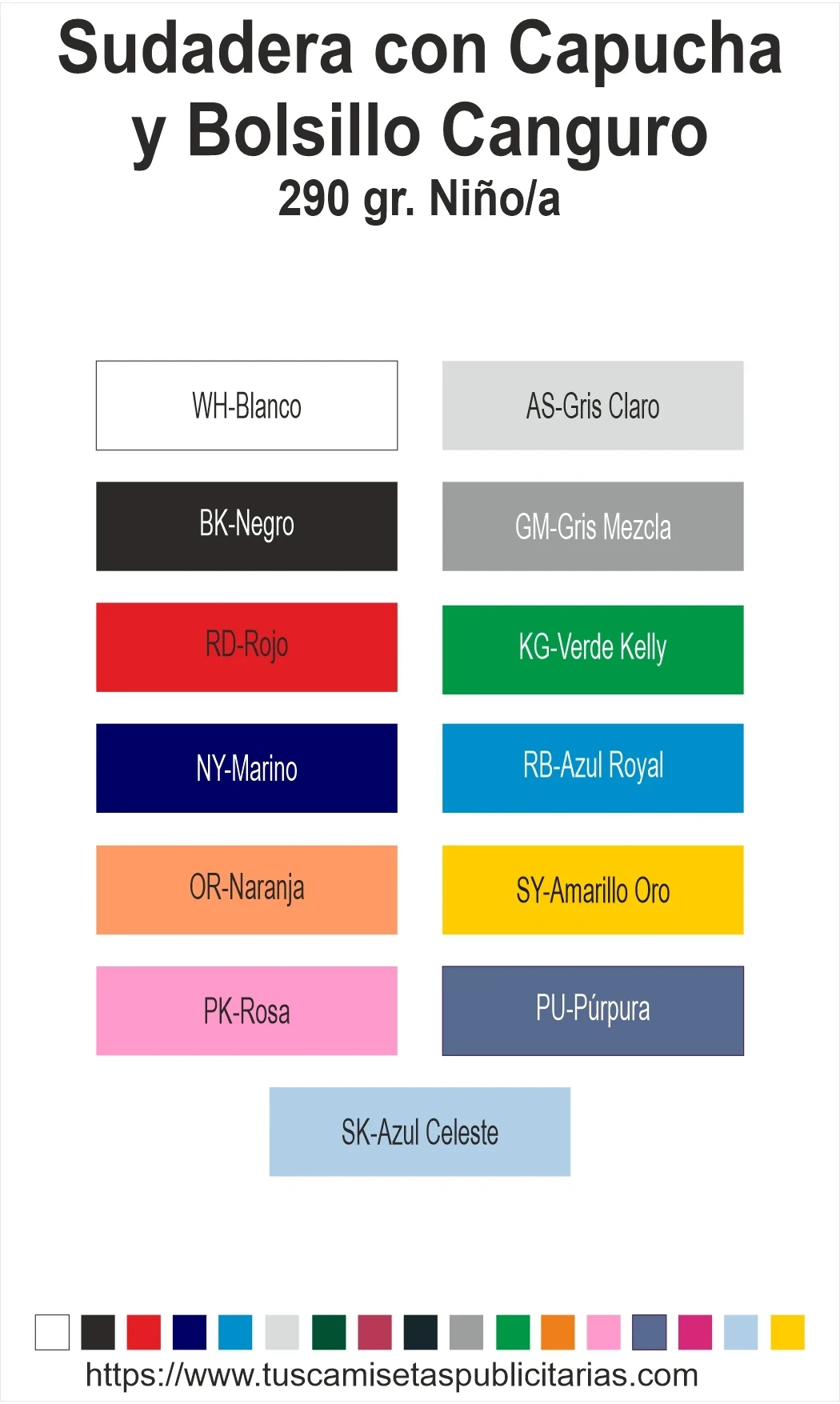 Sudaderas Publicitarias Niño Capucha