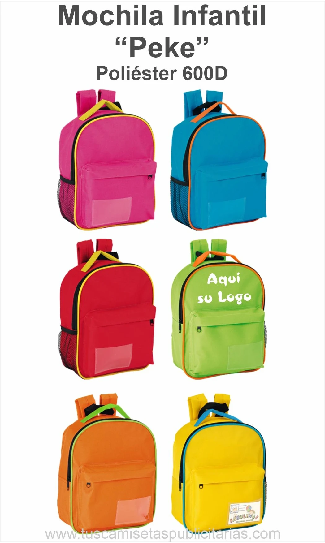 Mochila Personalizada Niño