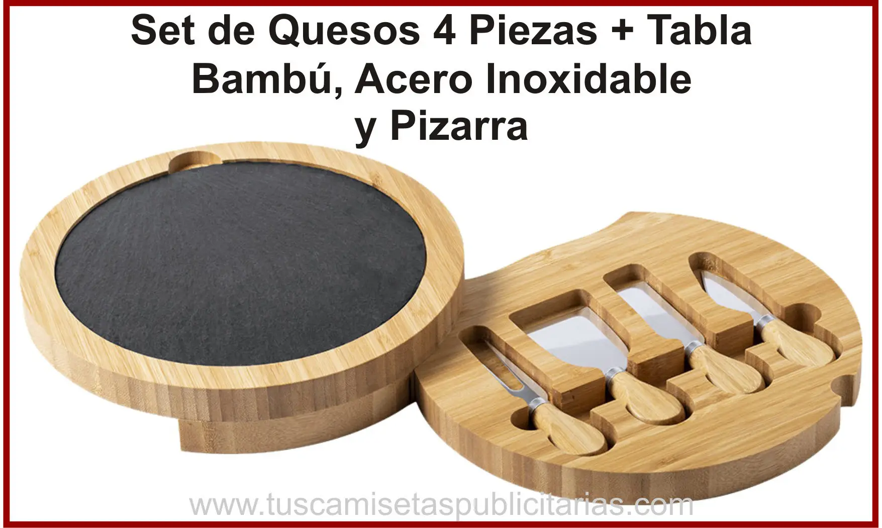 Set de Quesos Bambú 5 Piezas