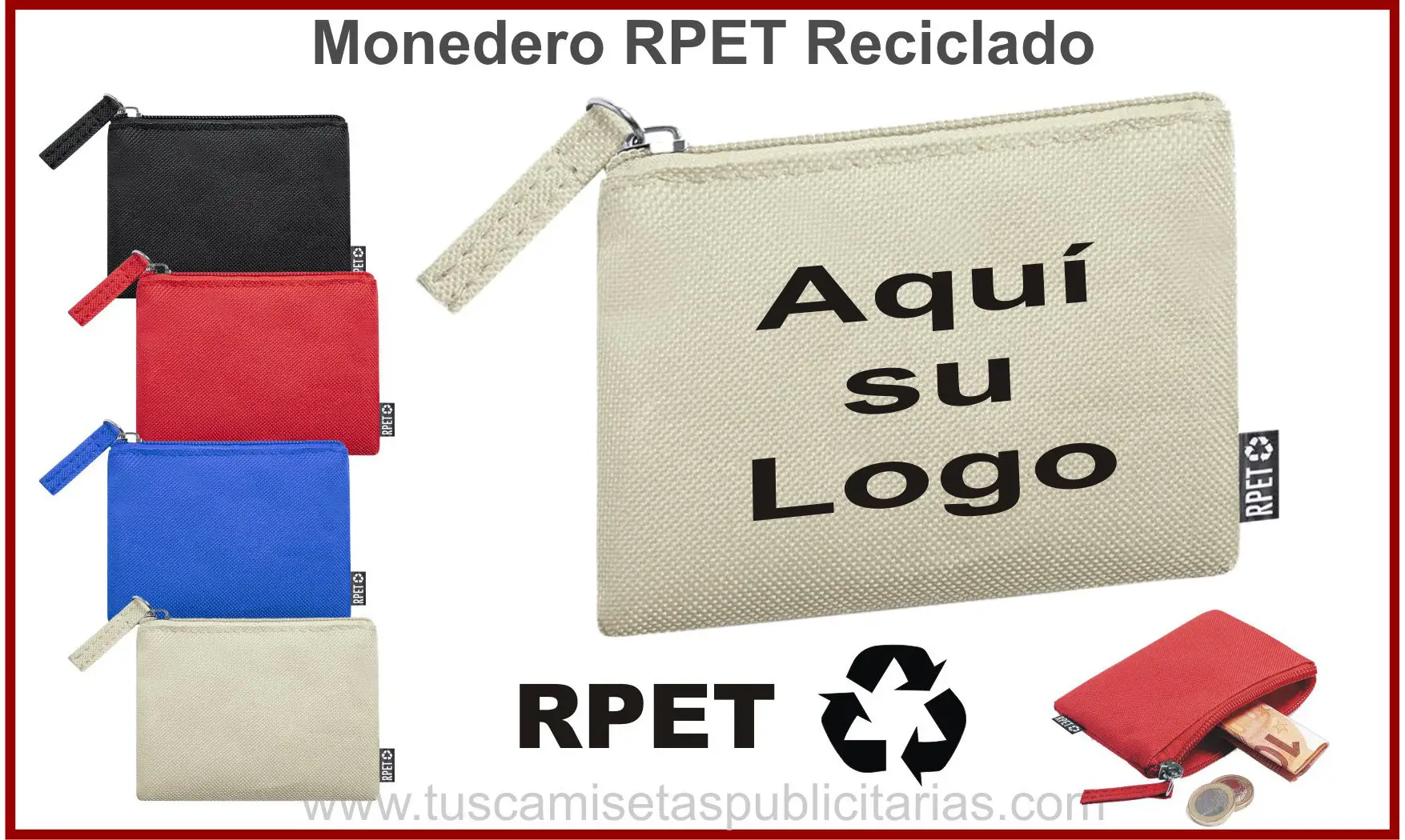 Monedero Publicidad Reciclado RPET