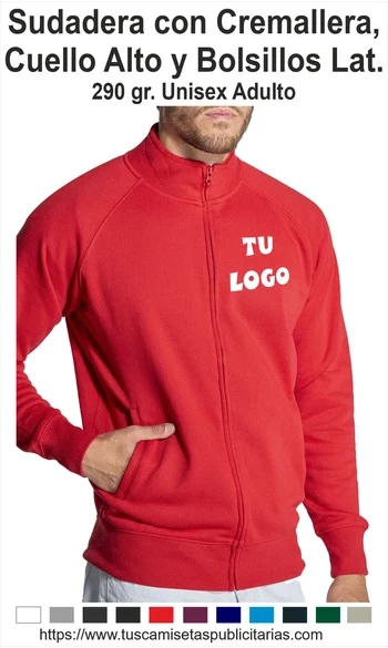 Sudaderas Publicitarias Cremallera