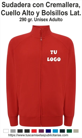 Sudaderas Publicitarias Cremallera