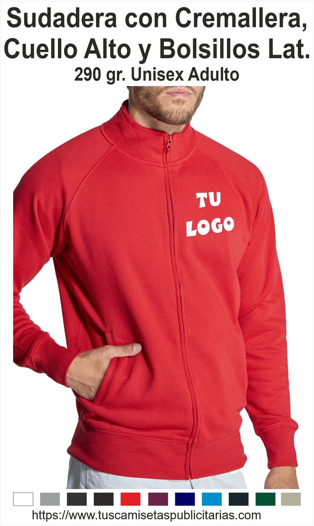 Sudaderas Publicitarias Cremallera