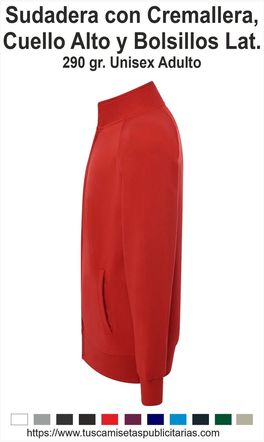 Sudaderas Publicitarias Cremallera