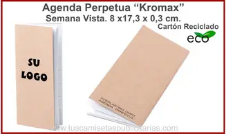 Agenda Perpetua Cartón Reciclado