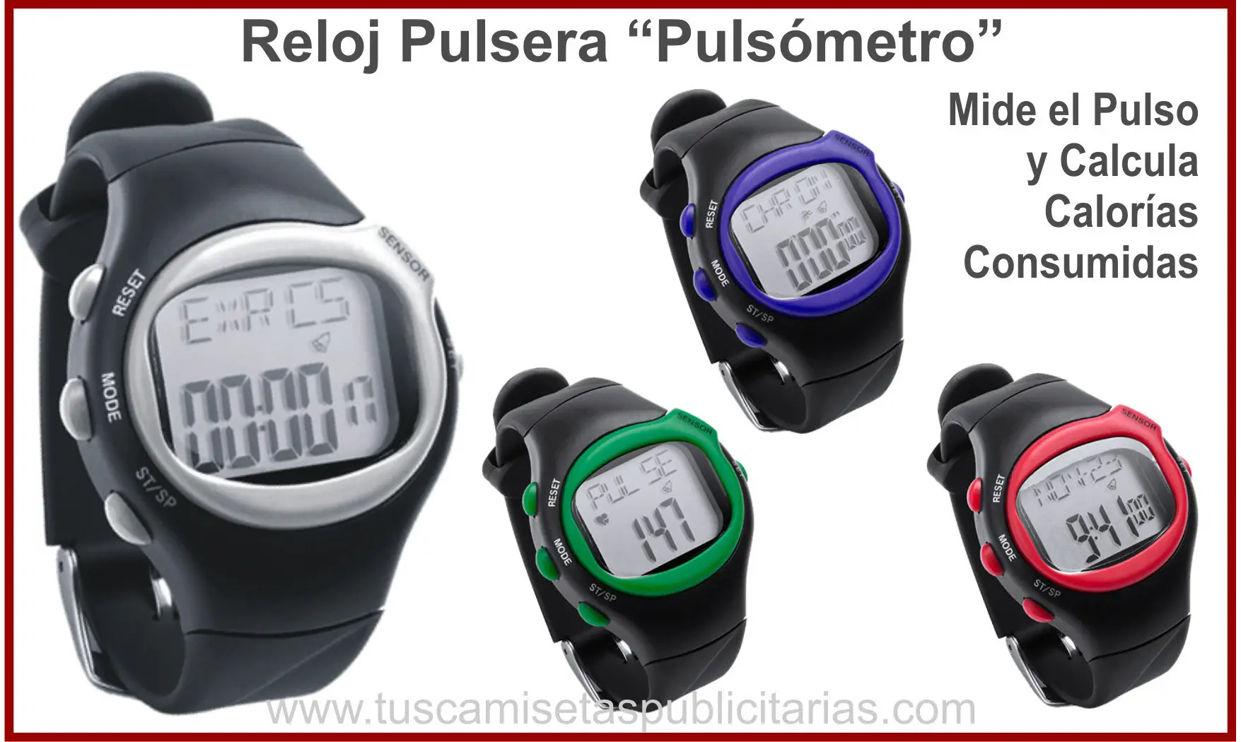 Reloj Pulsómetro Publicitario Pulsera