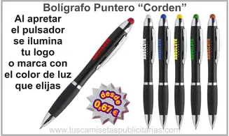 Bolígrafo Puntero Logo con Luz