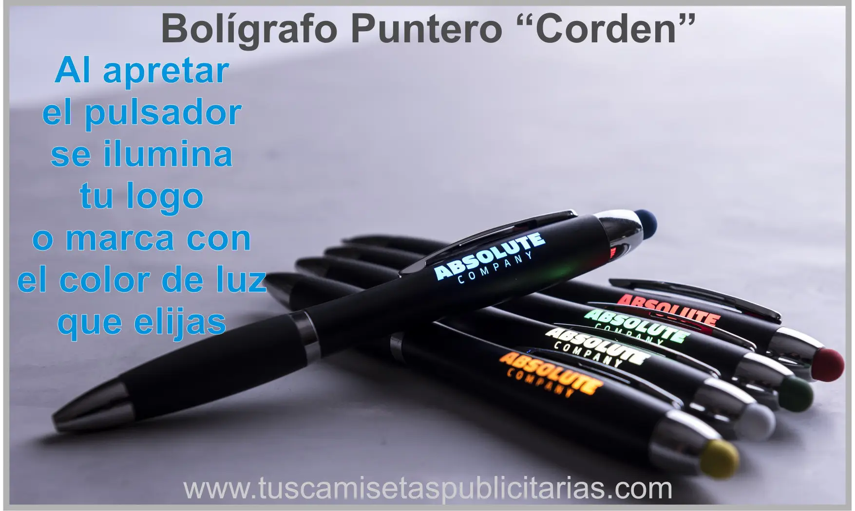 Bolígrafo Puntero Logo con Luz