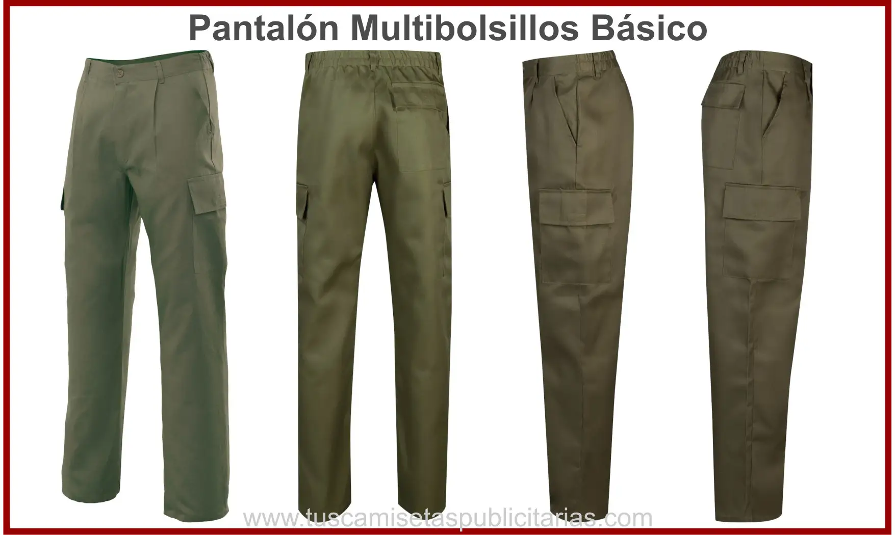 Pantalón Multibolsillos Básico
