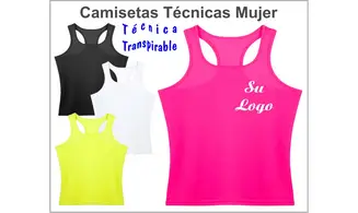 Camisetas Técnicas Mujer Personalizadas