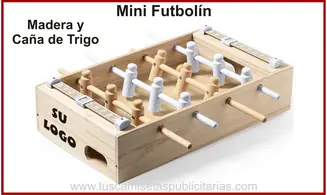 Mini Futbolín Madera y Caña Trigo