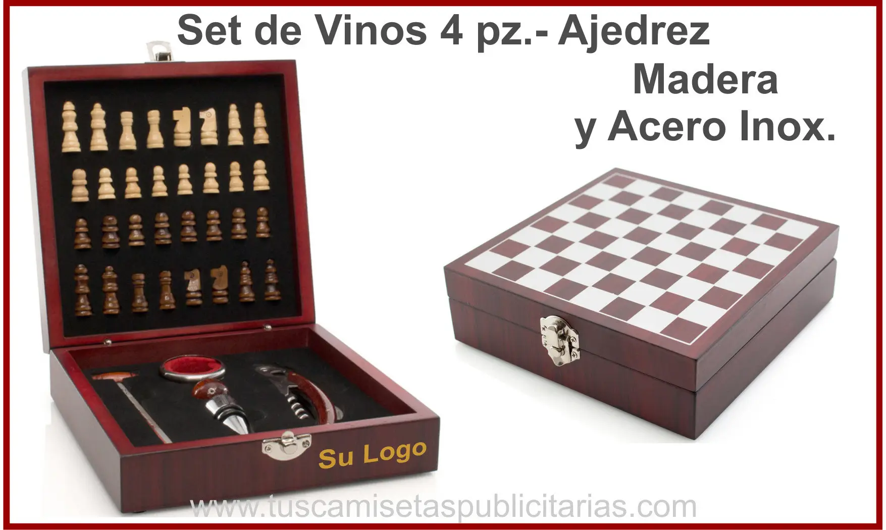 Set de Vino Ajedrez