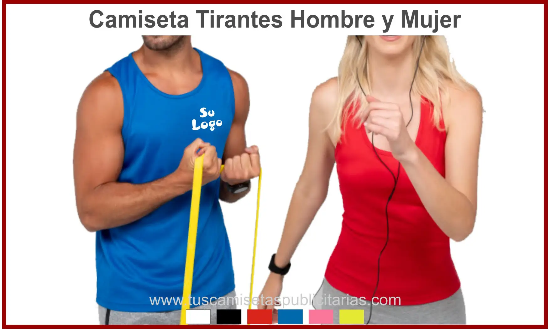 Camiseta Tirantes Unisex Personalizada.