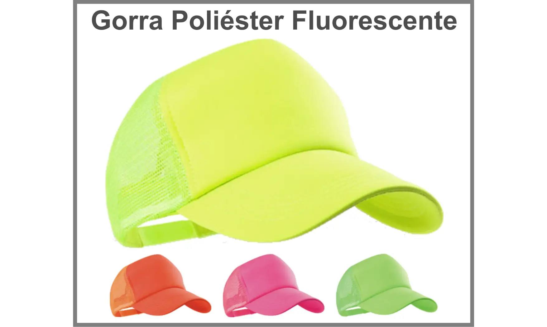 Gorra Personalizada Fluorescente.