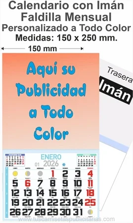 Calendario Magnetico Publicitario