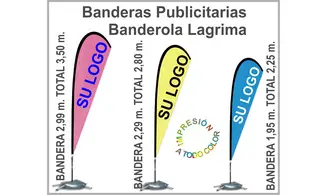 Banderas Publicitarias Lágrima Banderola