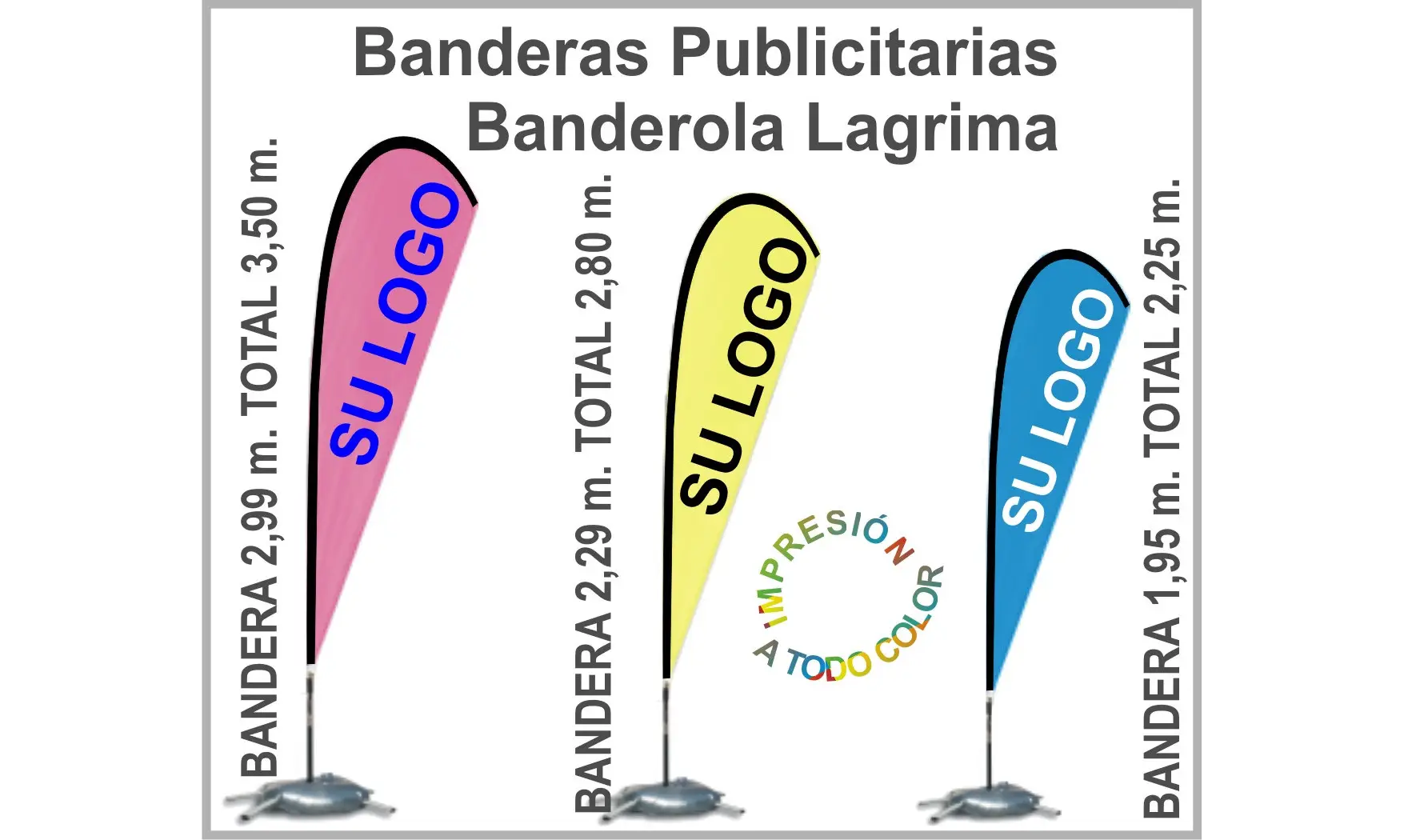 Banderas Publicitarias Lágrima Banderola