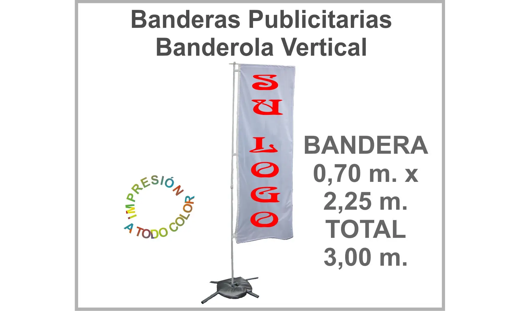 Bandera Publicitaria Rectangular