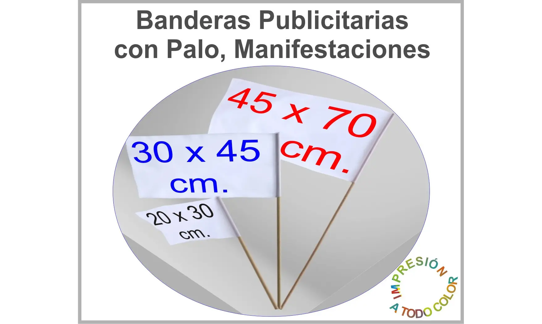 Banderas Publicitarias con Palo