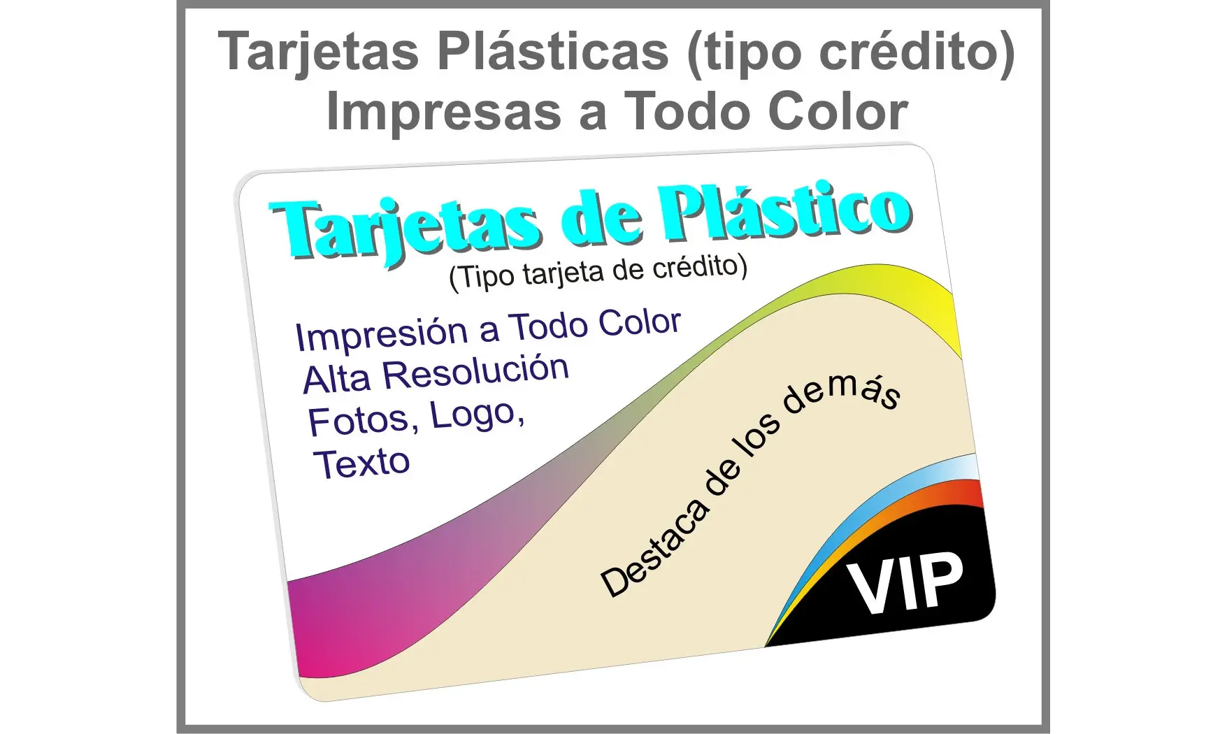 Tarjeta Plástica VIP
