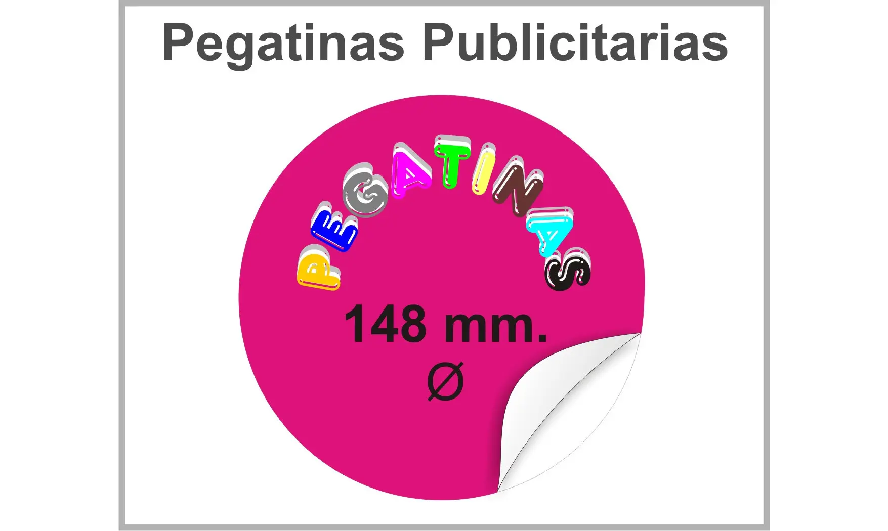 Pegatinas Redonda 148