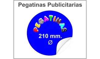 Pegatinas Redonda 210