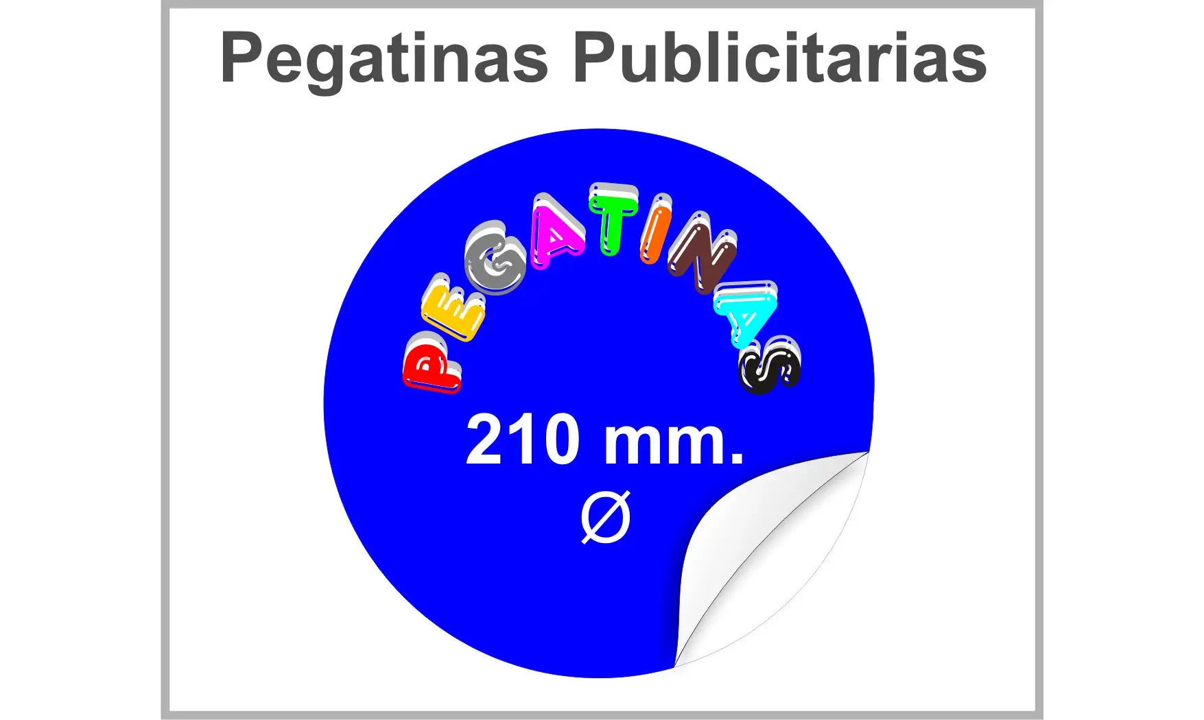 Pegatinas Redonda 210