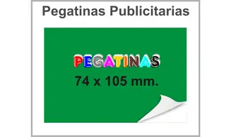 Pegatinas 74 x 105 mm.