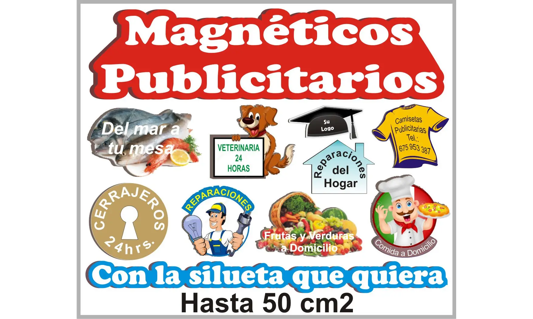 Imanes Publicitarios 50cm2