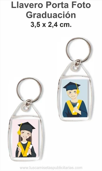 Llaveros Graduación Plástico Impreso